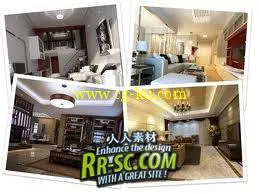 3DSMax 客厅模型 3ds Max model - Living Rooms Set 1 & 2的图片1