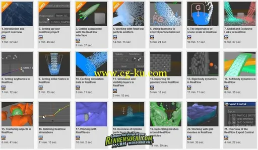 《RealFlow 2012高级训练教程》Digital-Tutors Introduction to RealFlow 2012的图片1