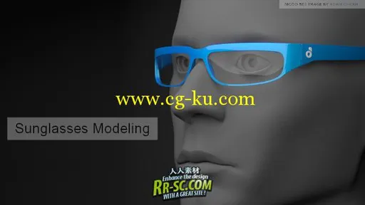 《Modo 501太阳镜建模教材》Luxology modo Training Video Sunglasses Modeling的图片1