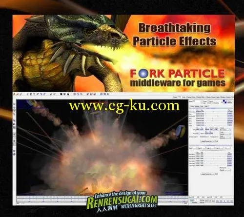 《游戏粒子效果实时仿真》Fork Particle Studio Ultimate Edition v4.8.281 Eng的图片1