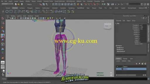 《Maya2012高级剥皮技法教程》Digital-Tutors Creative Development Speed Skinnin的图片15