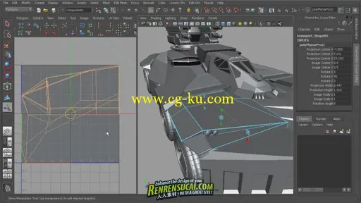 《Maya建模曲线UVs进阶教程》Digital-Tutors Maya Modeling Reference Library Cre的图片1