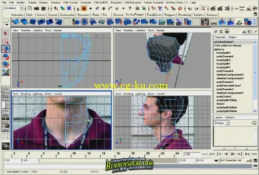 《Maya人物脸部精细建模高级教程》Gnomon Workshop Modeling the Human Head的图片3