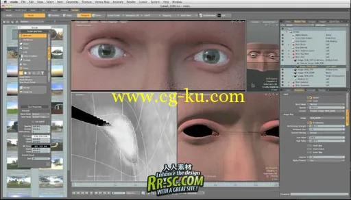 《Luxology官方modo系列视频教程--人眼建模》Luxology.modo.Training.Video.Human.Eye的图片2