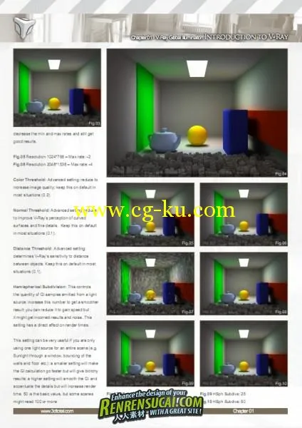 《V-Ray 3dsMax室内渲染手册书籍》3D Total Introduction to V-Ray Parisienne Apa的图片2