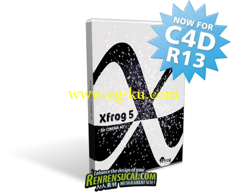 《Xfrog5最强C4D R12R13植物插件win/mac破解版》Xfrog 5 for CINEMA 4D R12 & R13 Win/Mac的图片1