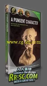 《幻想雕塑刻薄人物角色的面部教程》The Gnomon Workshop A Pungent Character DVD的图片3