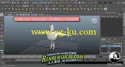 Maya 2011角色建模教程  Lynda com Maya 2011 Modeling a Chara的图片2