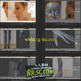 《Blender 2.5大型人物角色建模教程》Blenderella Character Modeling in Blender 2.5的图片1