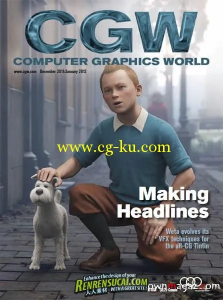 《电脑绘图世界 2011年12月和2011年1月合刊》Computer Graphics World December January 2012的图片1