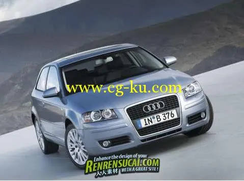 《3Dsmax奥迪汽车A3建模教程》Audi a3 modeling 3DsMax tutorial的图片2