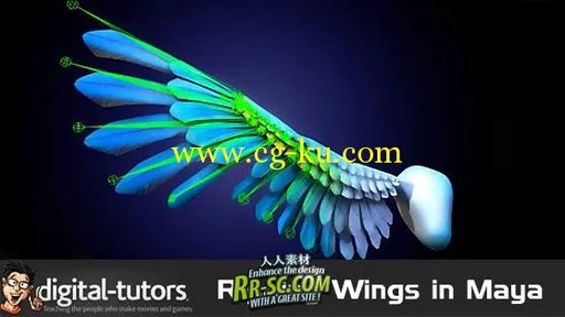 《Maya翅膀骨骼教程》Digital Tutors Rigging Wings in Maya 2011的图片2