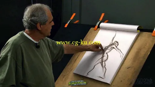 《手绘人物姿态捕捉技巧高级教程》Gnomon Drawing the Figure 1 Capturing the Gesture with Jack Boss的图片1