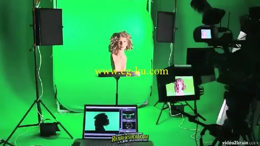 《绿屏拍摄虚拟场景合成影片高级教程》video2brain Green Screen Workshop The Shoot的图片1