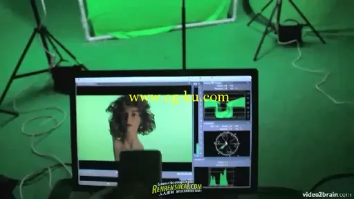 《绿屏拍摄虚拟场景合成影片高级教程》video2brain Green Screen Workshop The Shoot的图片12