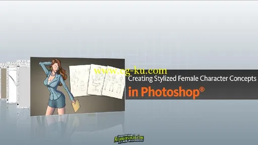 《PhotoshopCS5数字手绘女性角色概念草图高级教程》的图片1