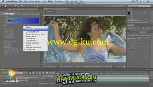 《AE绿屏抠像与跟踪技术教程》video2brain Fundamentals of Compositing, Tracking, and Roto Techn的图片2