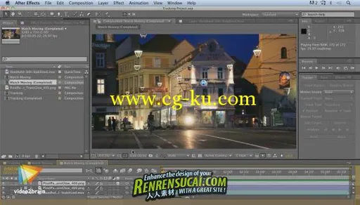 《AE绿屏抠像与跟踪技术教程》video2brain Fundamentals of Compositing, Tracking, and Roto Techn的图片3