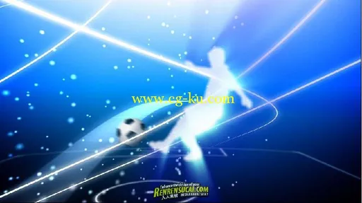 《飞翼足球 视频素材》VideoHive motion Flying soccer ball 124707的图片1