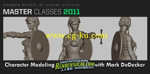 《Gnomon 2011年度大师班教程 - ZBrush R2人物造型和纹理建模雕刻教程》Gnomon Master Class 2011 Character的图片1