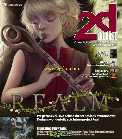 《2DArtist概念艺术设计杂志2011年12月刊总第72期》2DArtist Issue 072 December 2011的图片1