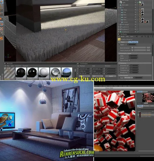 《C4D与VRAY制作室外效果图教程》ENVY C4D VRay Exteriors From the Ground Up的图片3