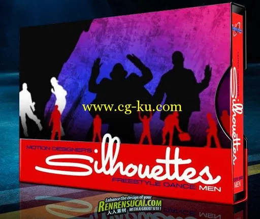 《DJ舞蹈剪影-男性 视频素材合辑》Digital Juice Motion Designers Silhouettes Freestyle Dance Men的图片1