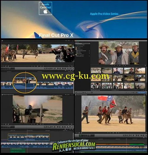 《Final Cut Pro X专业认证高级教程》RippleTraining Introducing the Apple Pro Video Series F的图片1