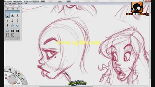 《Autodesk Sketchbook Pro角色绘制教程》How to Draw Cherry Paris Christou的图片3