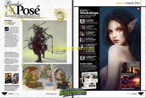 《科幻数字艺术杂志DVD版第80期》ImagineFX issue 80 with DVD Essentials的图片3