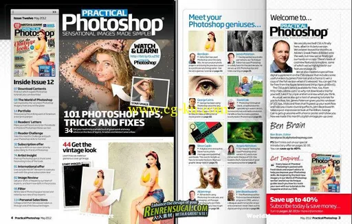 《Photoshop技术指南杂志 2012年5月刊》Practical Photoshop May 2012的图片1