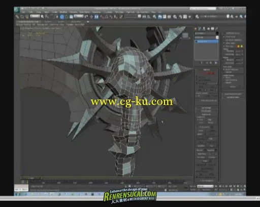 《Zbrush制作游戏暗黑血统2教程》DarkSiders II Scythe Sculpting Workflow with Z...的图片2