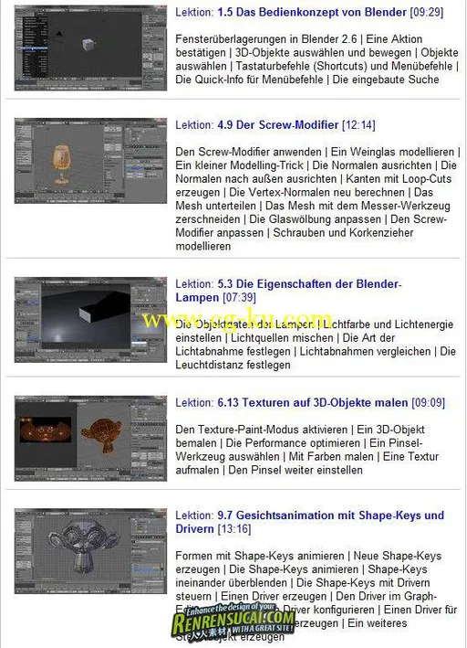 《Blender2.6全面培训教程》Galileo Design Blender 2.6 The comprehensive training German的图片1