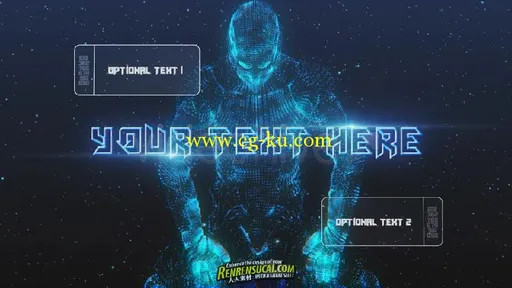 《震撼粒子机器人 AE模板》Videohive Holographic Presentation 631936 After Effects Project的图片2