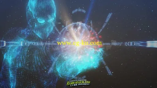 《震撼粒子机器人 AE模板》Videohive Holographic Presentation 631936 After Effects Project的图片3