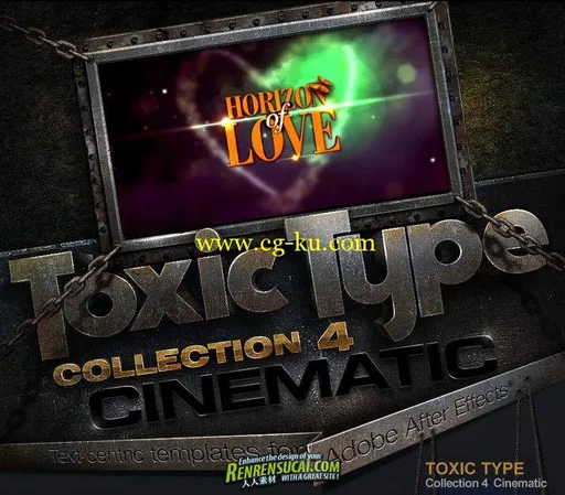 《DJ最强AE字体Logo模板合辑Vol.4》Digital Juice ToxicType Collection 4 Cinemat...的图片1