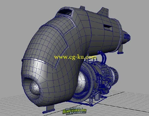 《Maya极速沙漠飞行器建模教程》Simply Maya The Complete Sand Speeder Project的图片3