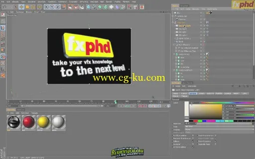 《C4D综合教程II》fxphd C4D102 - Introduction to Cinema 4D II的图片5