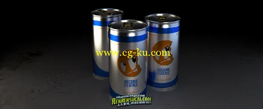 《Blender制作广告饮料瓶教程》CGCookie Rendering a Drink Can in Blender with Cycles Exclusiv的图片5