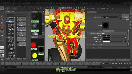 《Maya变形机器人制作之照明与渲染教程》Digital-Tutors Transforming Robot Production Pipeline Volum的图片1