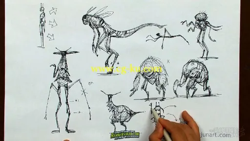 《生物与角色概念草绘教程》The Gnomon Workshop Creature and Character Design Concept Sketching的图片1