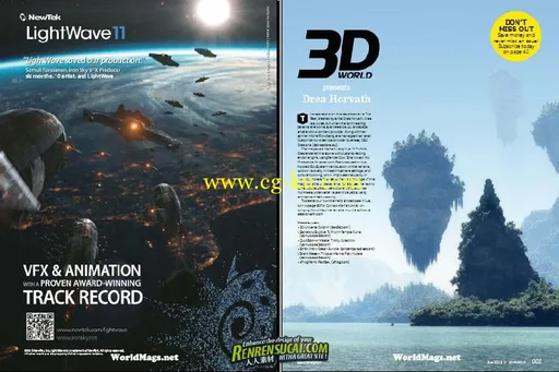 《3D世界艺术杂志 2012年6月刊》3D World June 2012的图片1