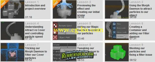 《RealFlow 5最新教程》Digital-Tutors Using Morph and Magic Daemons in RealFlow 5的图片1