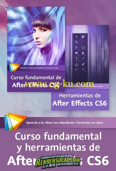 《AE CS6基础工具技巧教程》video2brain Foundations and Tools for After Effects CS6 Spanish的图片1