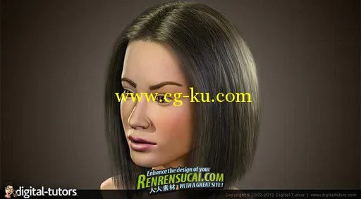 《3dsMax与Hair Farm制作逼真发型教程》Digital-Tutors Creative Development Realistic Hairstyl的图片1