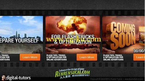 《FLASH与PHOTOSHOP制作广告条幅教程》Digital-Tutors Creative Development Building Attractive的图片1