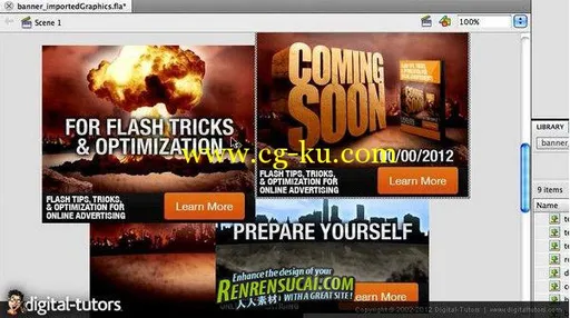 《FLASH与PHOTOSHOP制作广告条幅教程》Digital-Tutors Creative Development Building Attractive的图片2