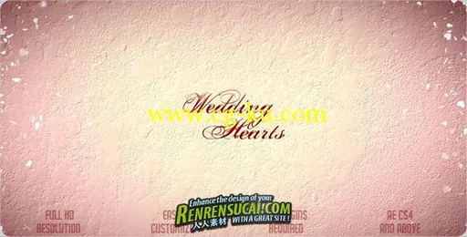 《美满婚礼 AE模板》VideoHive Wedding Hearts Slideshow 2360354 After Effects Project的图片1