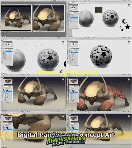 《数字绘画艺术高级教程》Digital Painting for Concept Art Tutsplus Premium Course的图片1