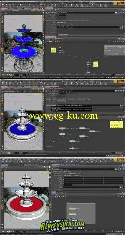 《Houdini流体喷泉特效教程》FXPHD HOU203 Water Effects的图片1